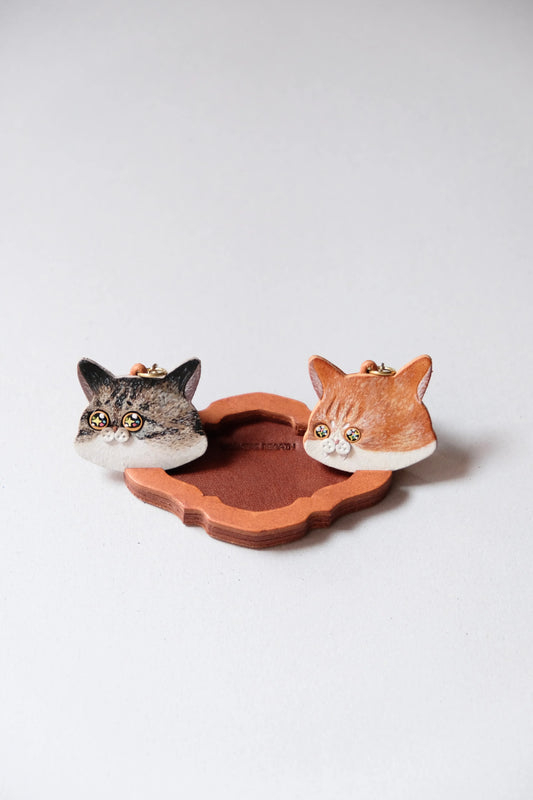 手繪貓貓頭掛飾 - Workers Regain