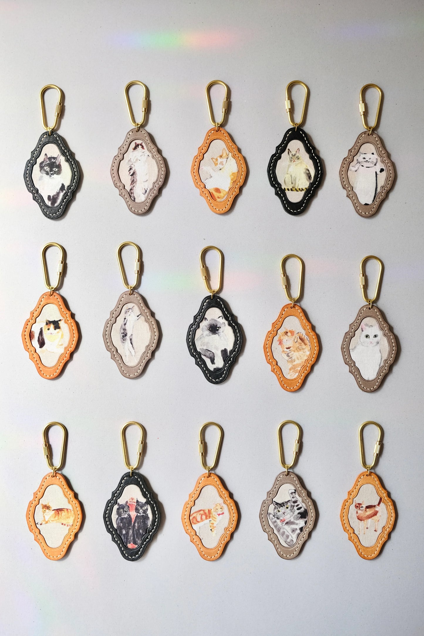 貓咪拼布掛飾 (Tan) - Workers Regain