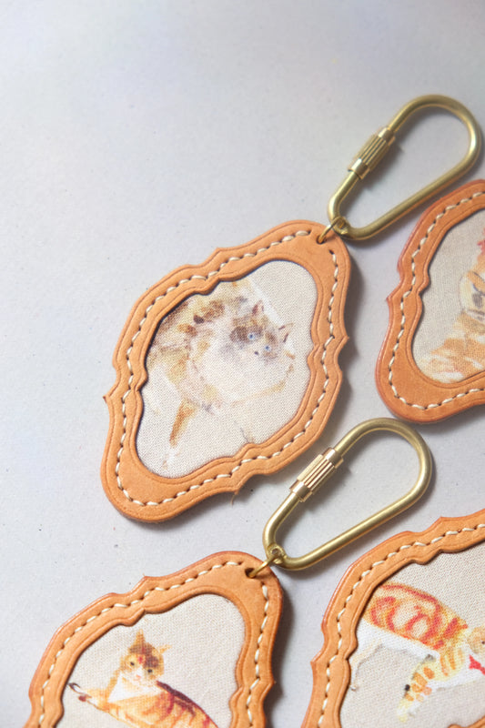 貓咪拼布掛飾 (Ochre) - Workers Regain