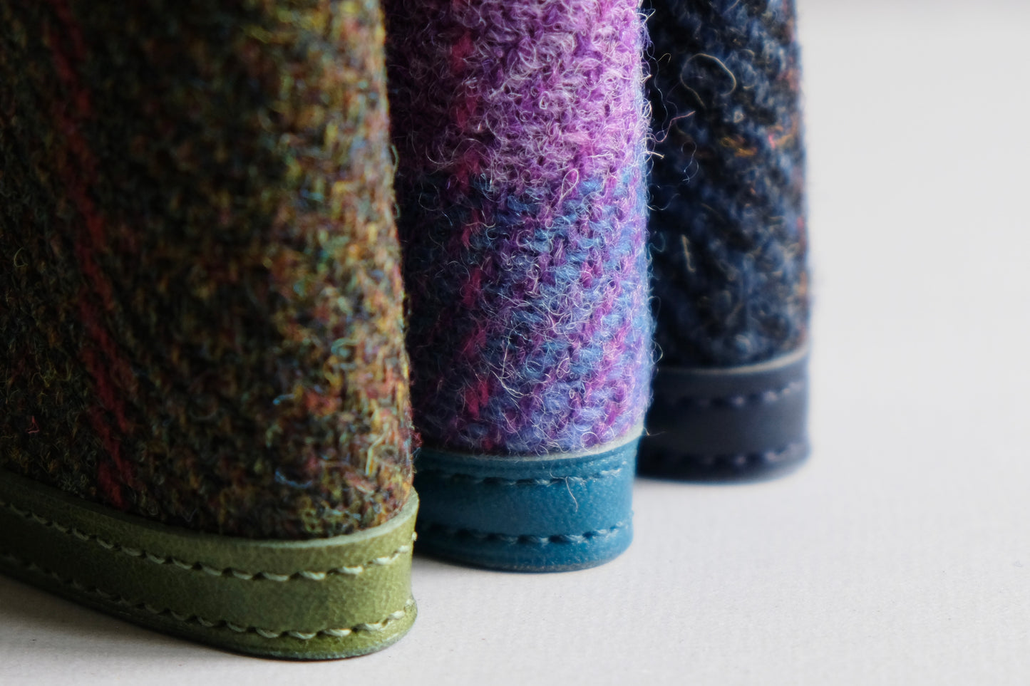 Harris Tweed 皮革拼布卡片套
