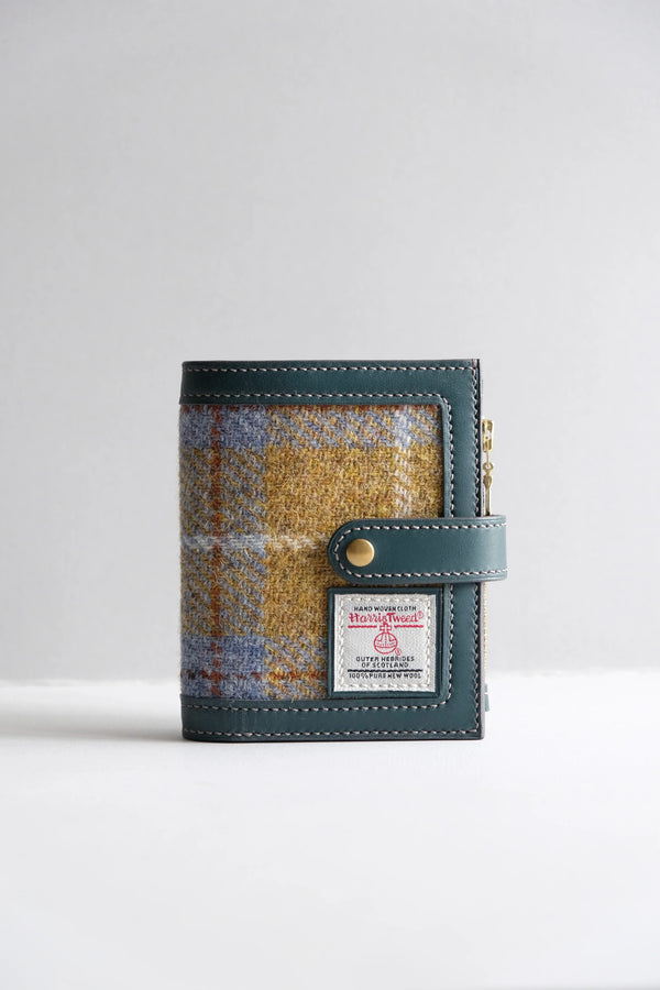 Harris Tweed 皮革拼布銀包 - Workers Regain