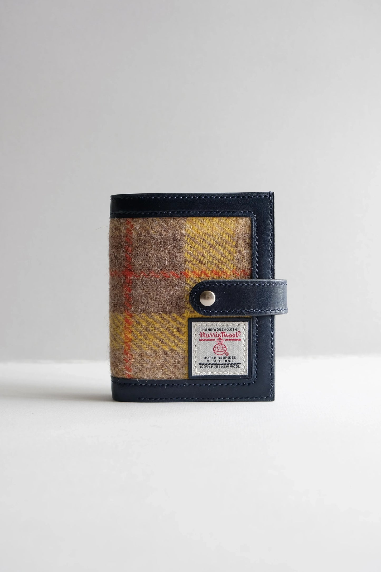 Harris Tweed 皮革拼布銀包 - Workers Regain