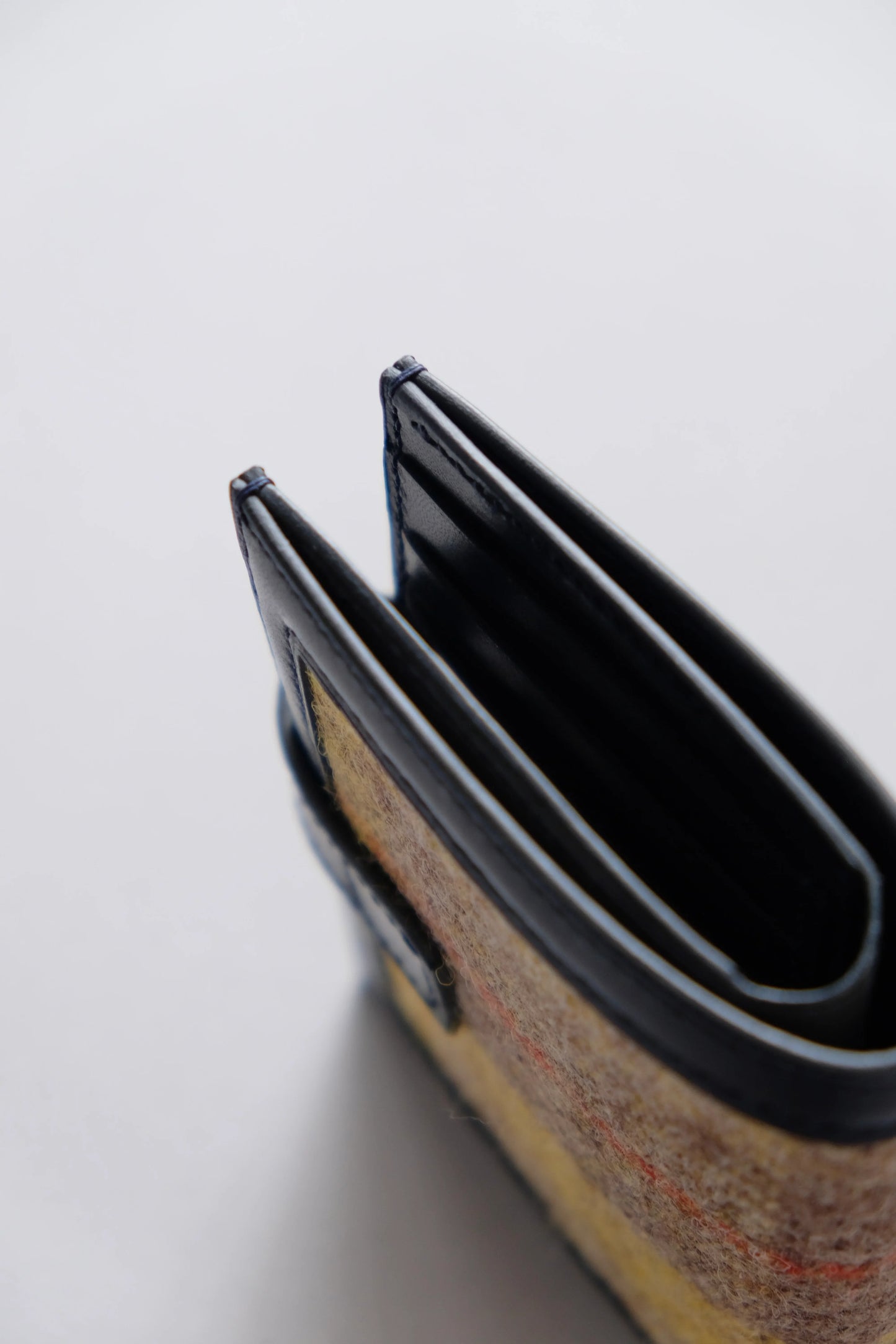 Harris Tweed 皮革拼布銀包 - Workers Regain