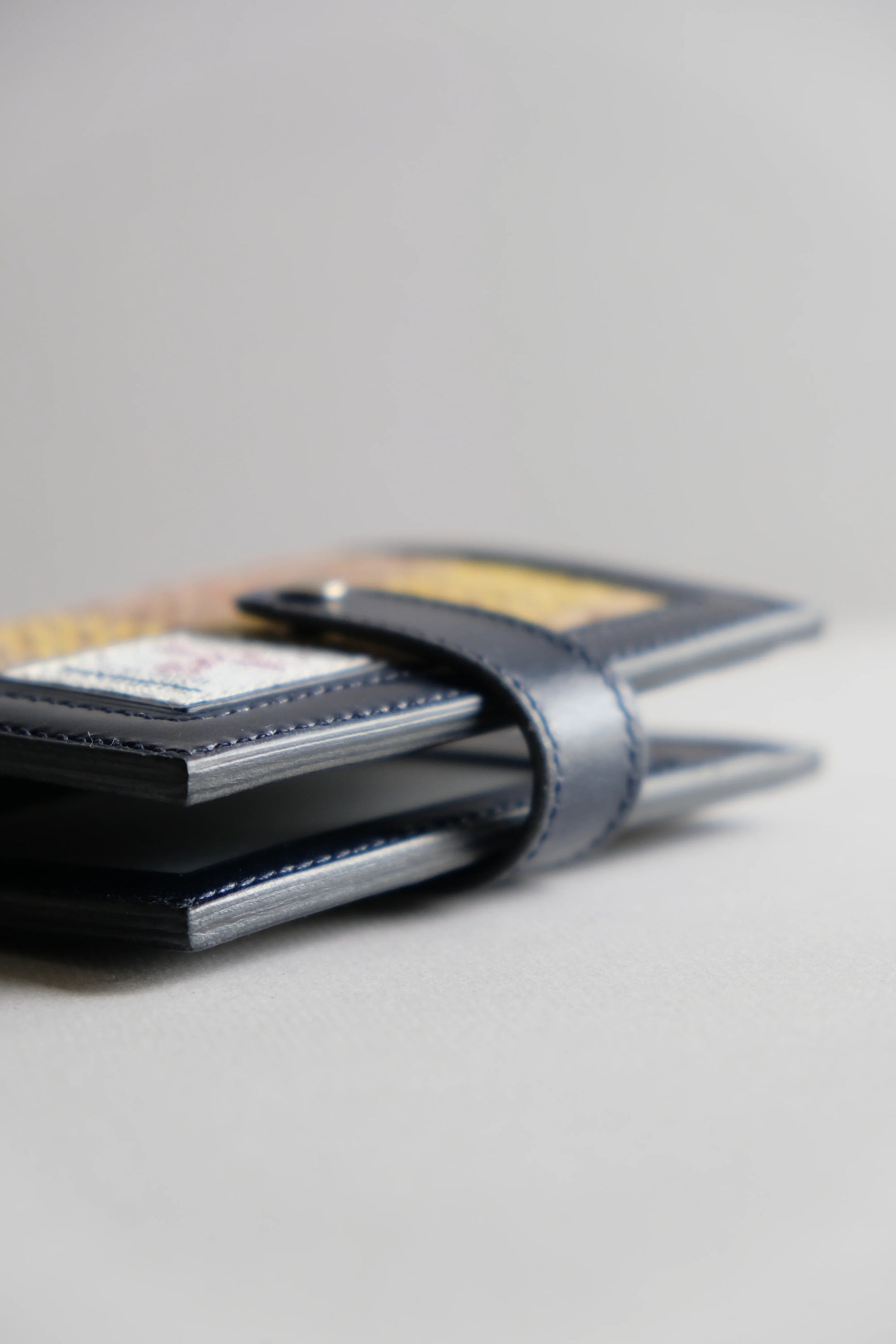 Harris Tweed 皮革拼布銀包 - Workers Regain