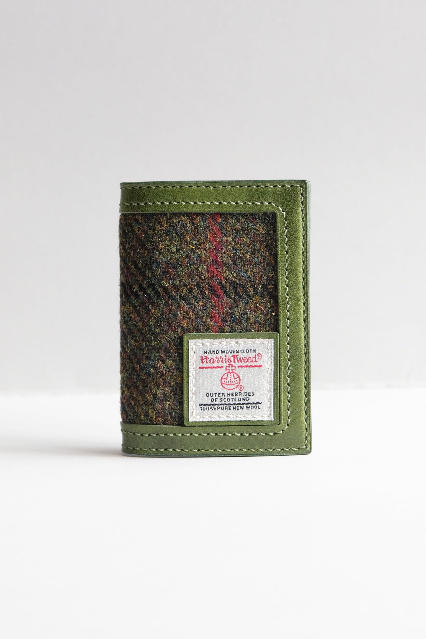 Harris Tweed 皮革拼布卡片套