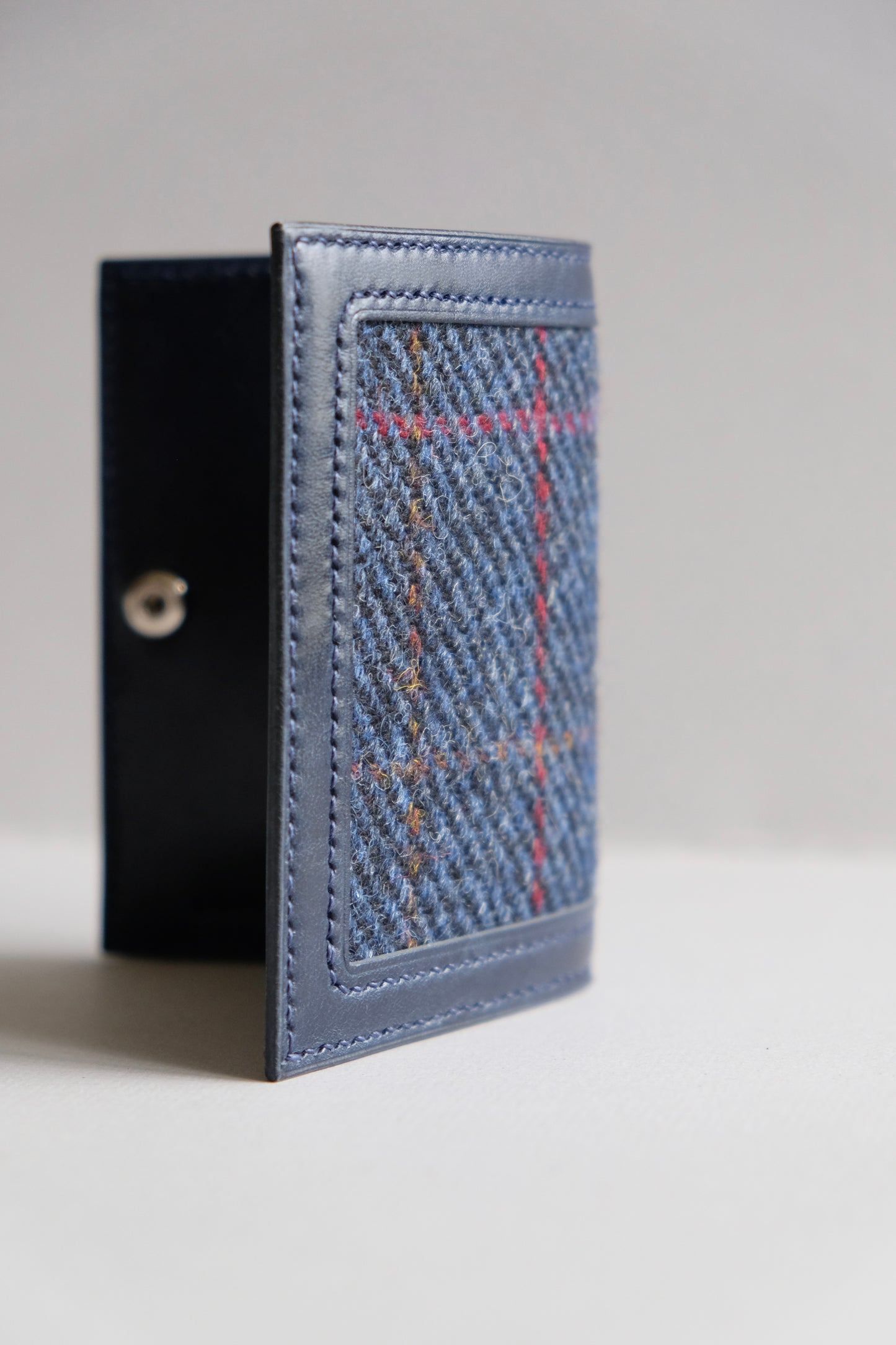 Harris Tweed 皮革拼布卡片套