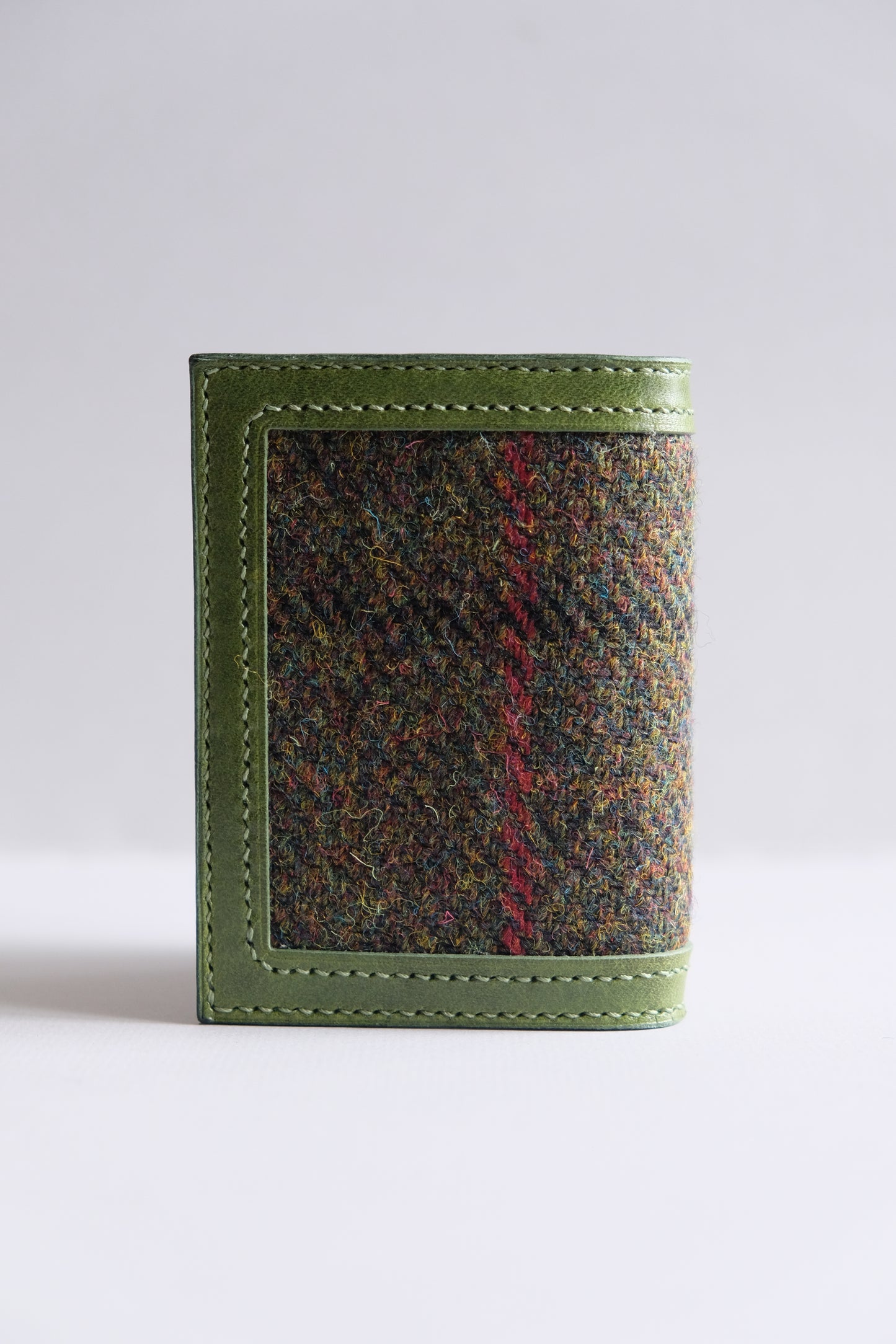 Harris Tweed 皮革拼布卡片套