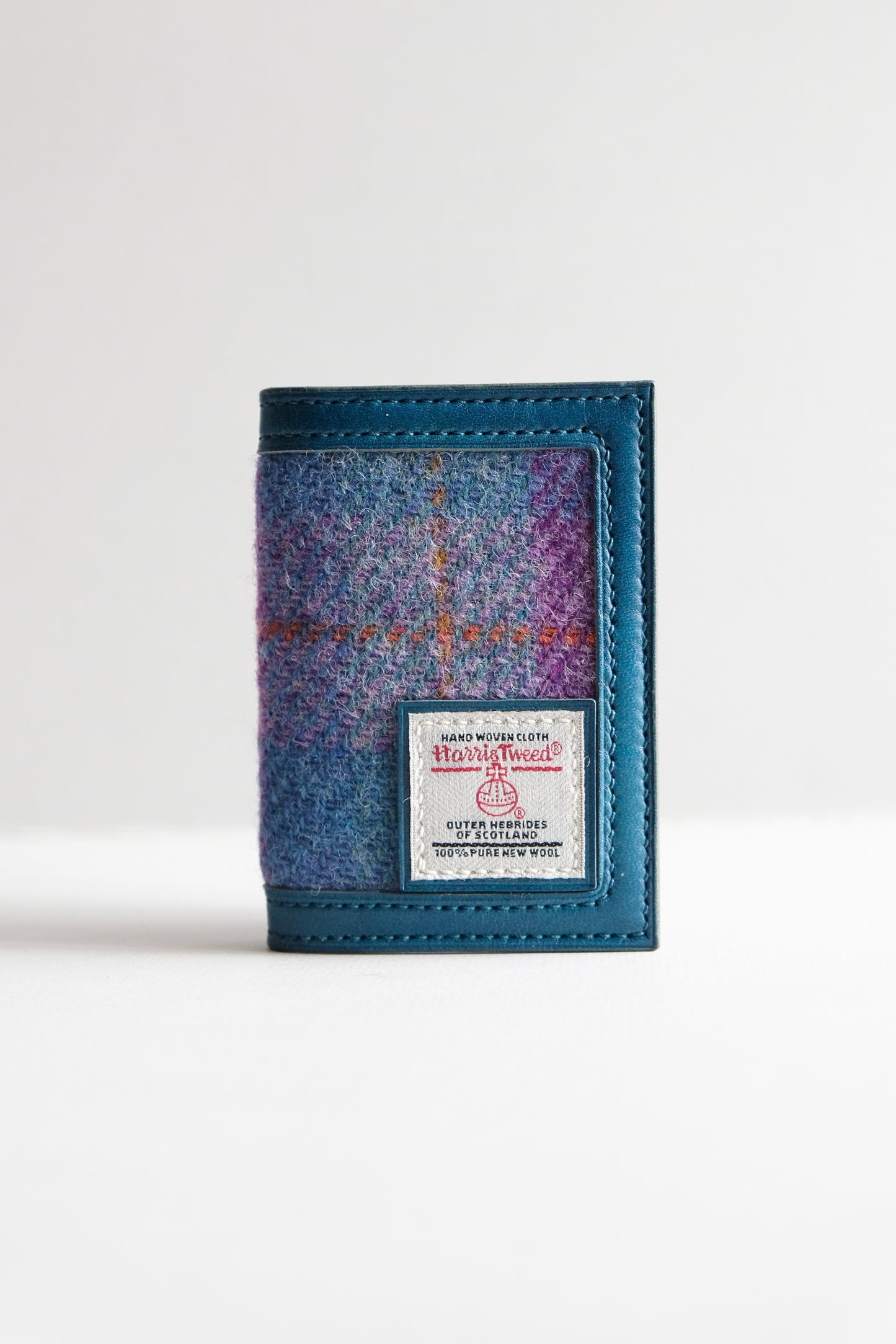 Harris Tweed 皮革拼布卡片套