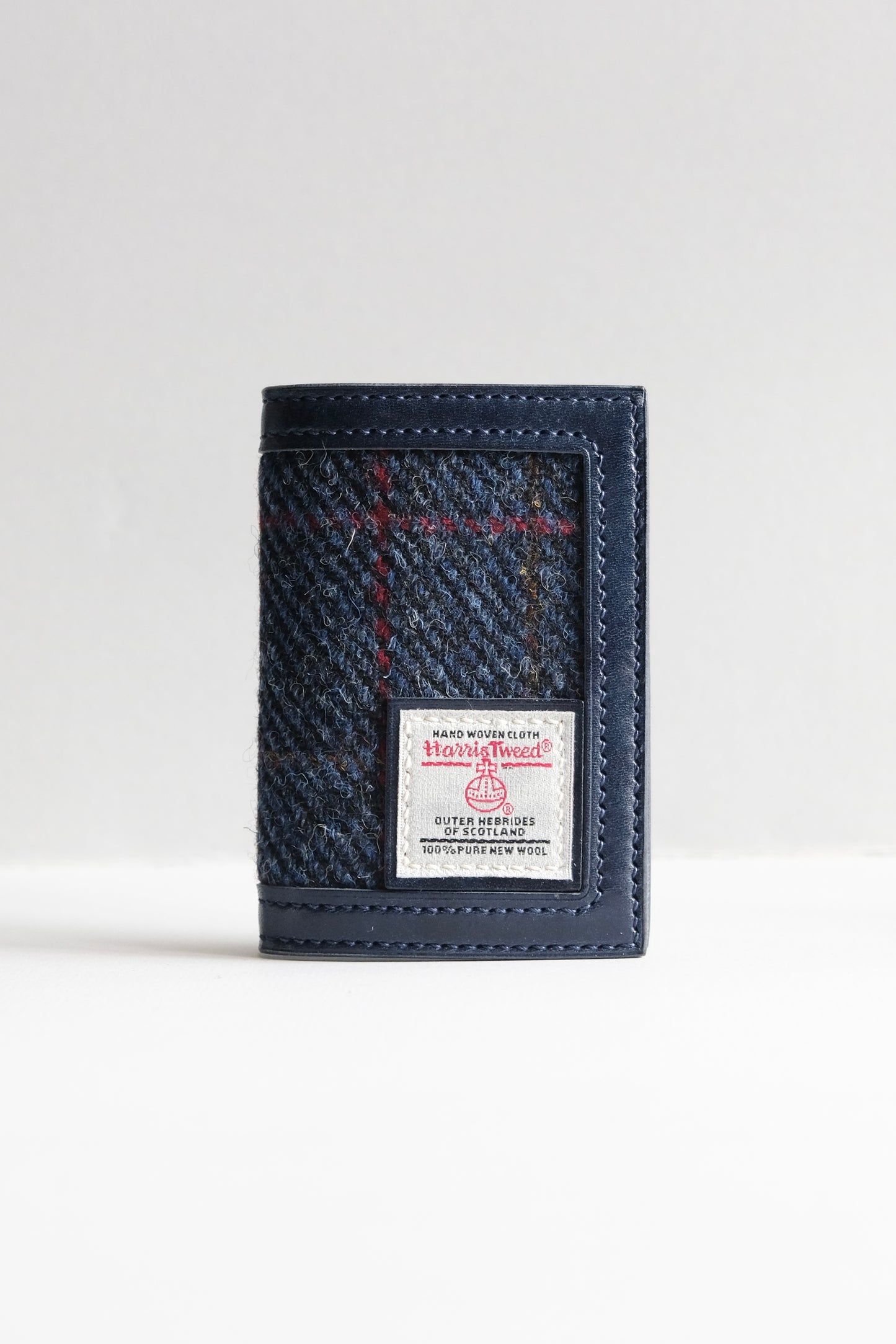 Harris Tweed 皮革拼布卡片套