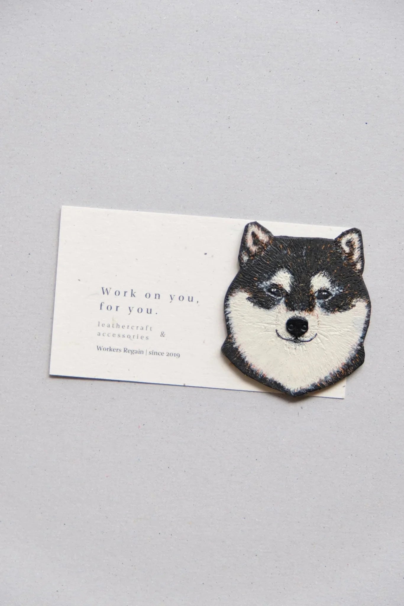 手繪皮革似顏繪(犬) - Workers Regain