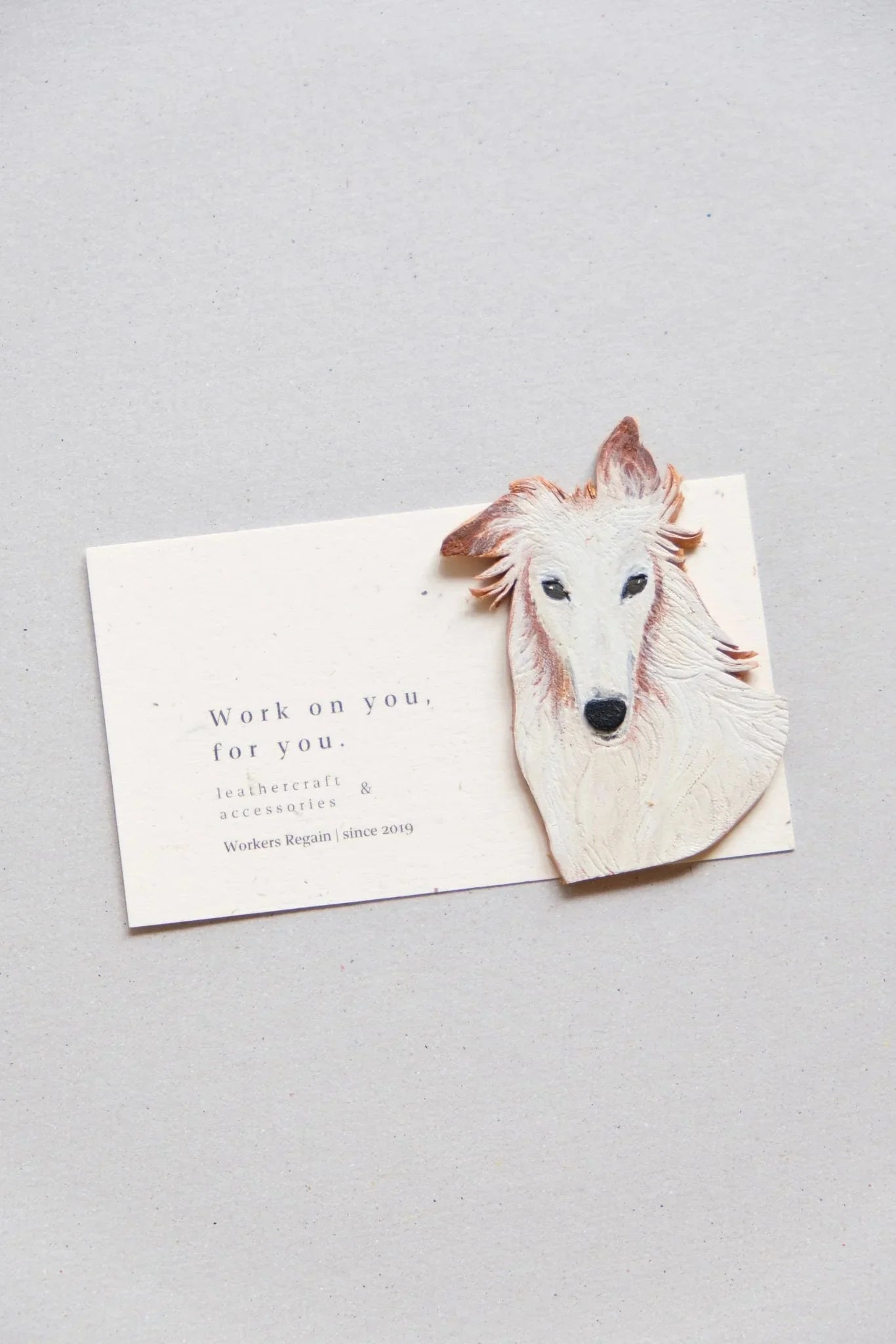 手繪皮革似顏繪(犬) - Workers Regain